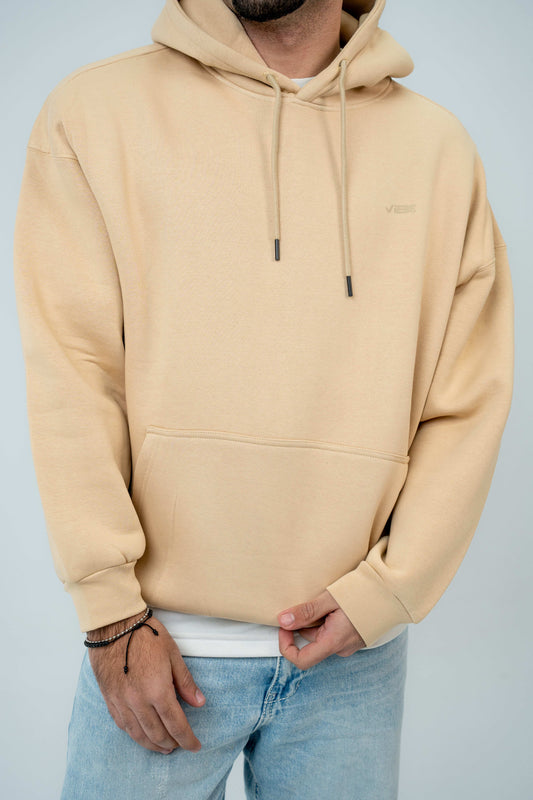 Beige - Plain Hoodie